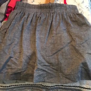A-line grey skirt